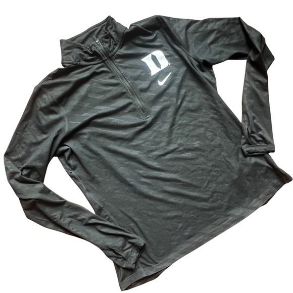 Nike Tops - Nike Dri-FIT Duke Blue Devils Quarter Zip Pullover Top Black Large